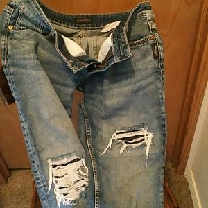 Silver detracted Boyfriend Jean